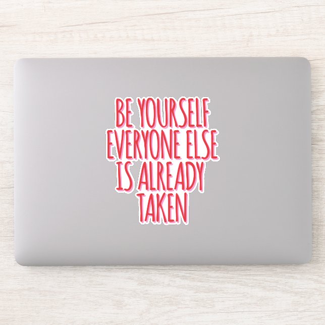 Embrace Your Uniqueness Sticker (Computer)