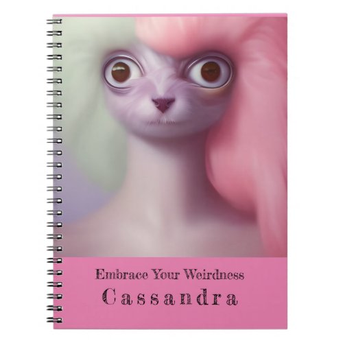 Embrace Your Weirdness Personalised Notebook