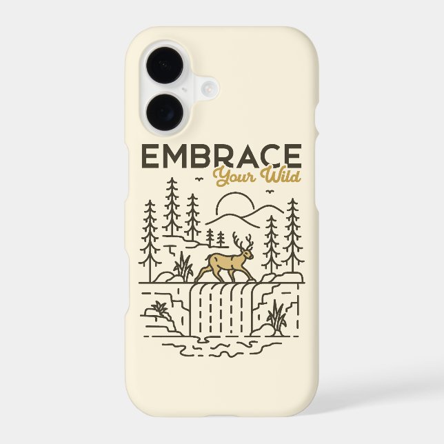 Embrace Your Wild Iphone Case (Back)