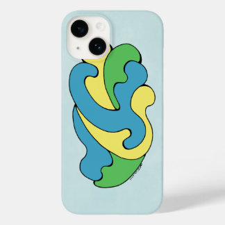 Embracing Curves (Yellow, Blue, Green) Case-Mate iPhone 14 Case