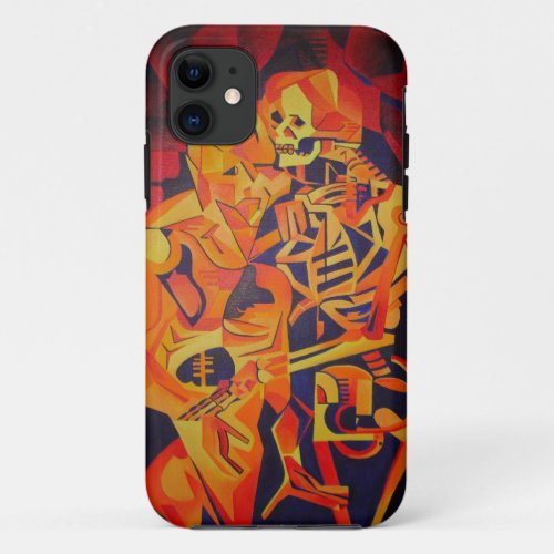 Embracing Death Colorful Geometric Art iPhone 11 Case