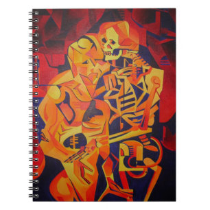 Embracing Death Colorful Geometric Art Notebook