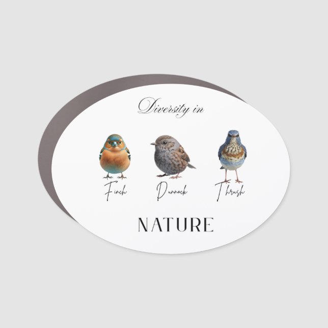 Embracing Diversity: Celebrate Nature's Harmony Car Magnet (Front)