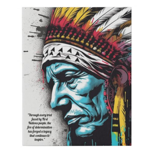 Embracing First Nations Sacred Traditions Faux Canvas Print