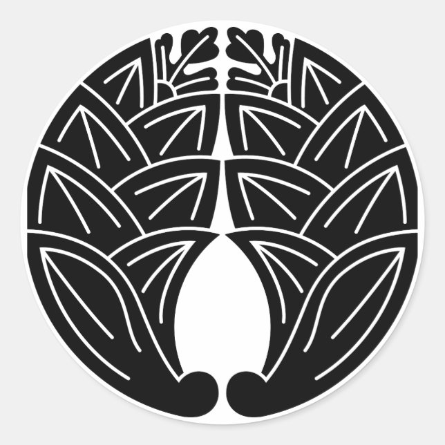 Embracing japanese gingers classic round sticker (Front)