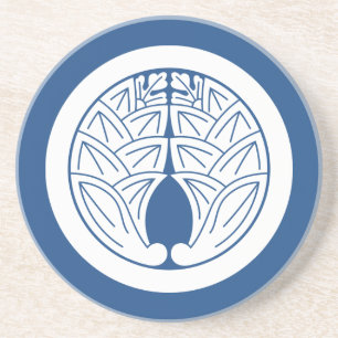 Embracing japanese gingers in circle drink coaster