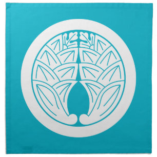 Embracing japanese gingers in circle napkin