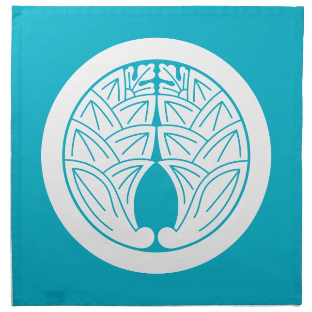 Embracing japanese gingers in circle napkin (Front)