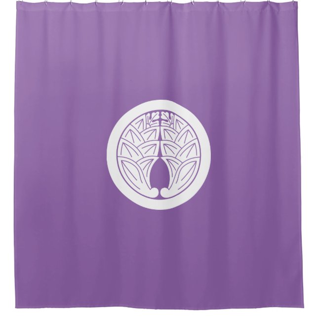 Embracing japanese gingers in circle shower curtain (Front)