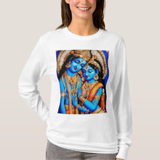 Embracing Lord Radha Krishna's Divine Love T-Shirt