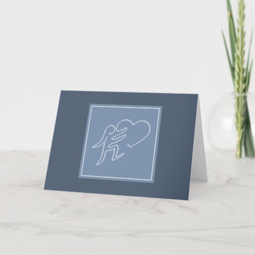 EMBRACING LOVE BLUEBERRY THANK YOU CARD