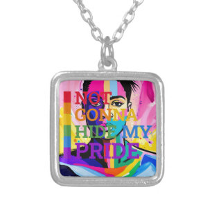 Embracing My Authenticity Ornament Silver Plated Necklace