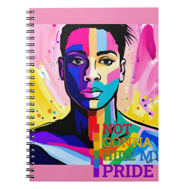 Embracing My Authenticity Spiral Photo Notebook (Front)