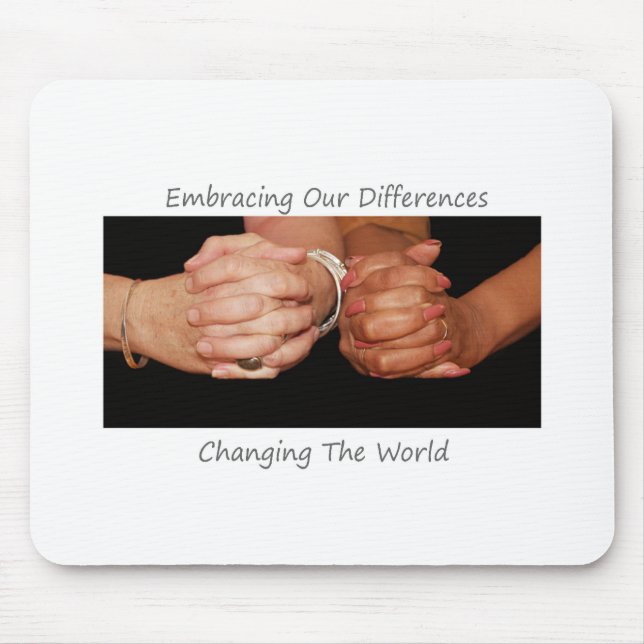 Embracing Our DIfferences Mouse Pad (Front)