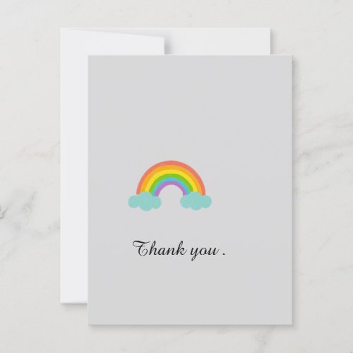Embracing Rainbows Thank you Postcard