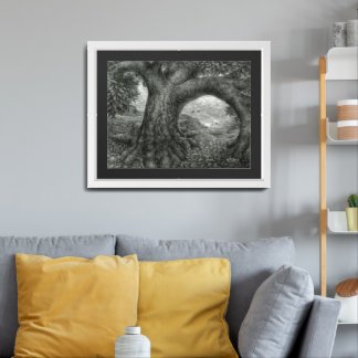 Embracing Risk Tree Framed Art