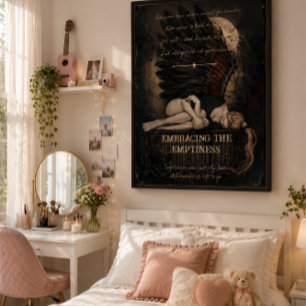 Embracing the Emptiness Dark Romantic Gothic Poster