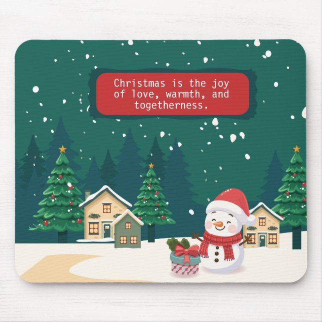 Embracing the Spirit of Christmas Mouse Pad (Front)