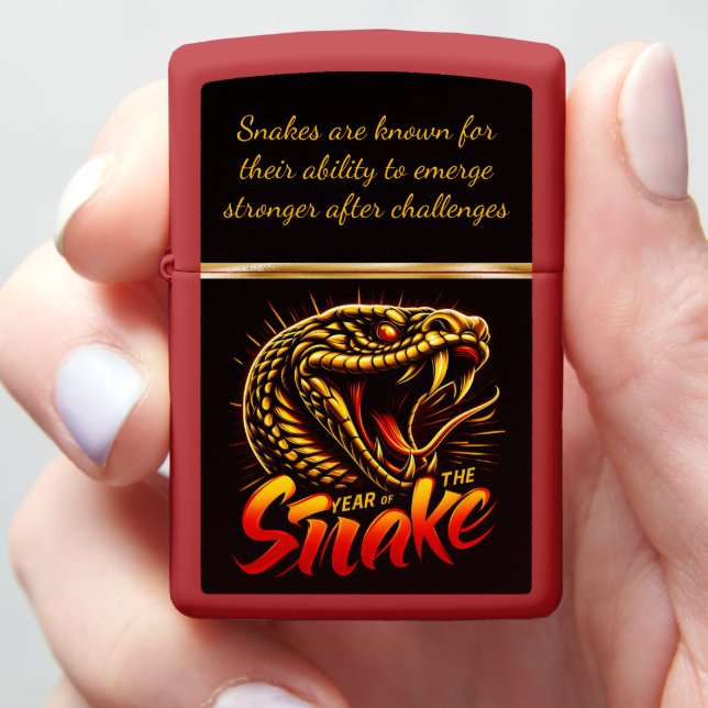 Embracing the year of the snake 2025 zippo lighter (In Hand)