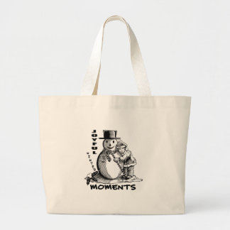 "Embracing Winter’s Warmth and Joy" Large Tote Bag