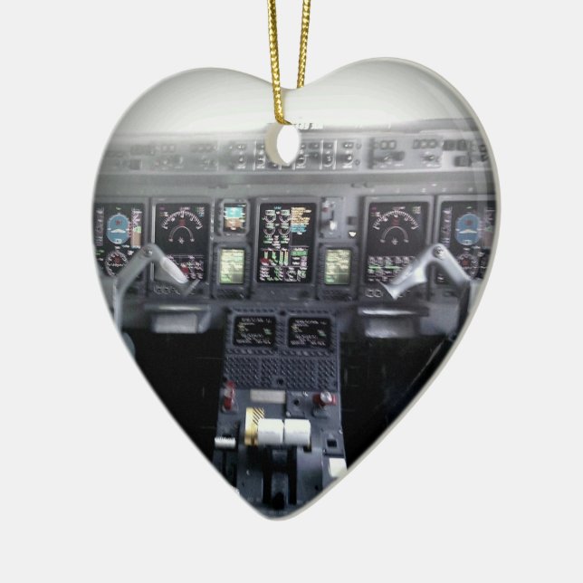 Embraer 145 Flight Deck Ceramic Ornament (Left)