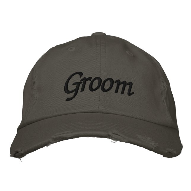 Embroider Gifts Groom Hat | Cap (Front)