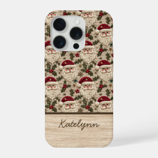 Embroidered 3D Santa Phone Case | Personalized