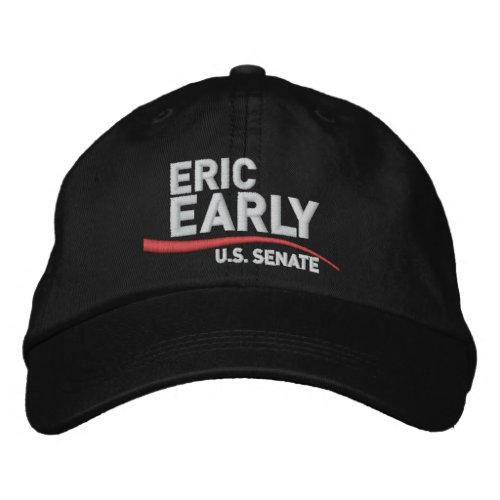 Embroidered Adjustable Hat Black Eric Early