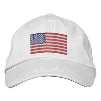 Embroidered American Flag Cap
