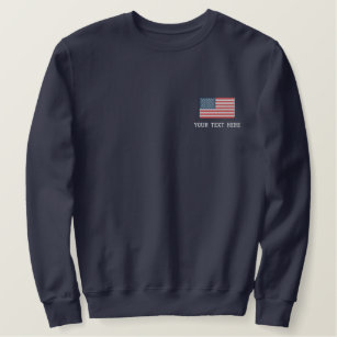 Zazzle Men's Create Custom Embroidered Monogram Sweatshirt