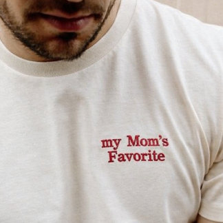 Embroidered anniversay birthday Men Shirt gift