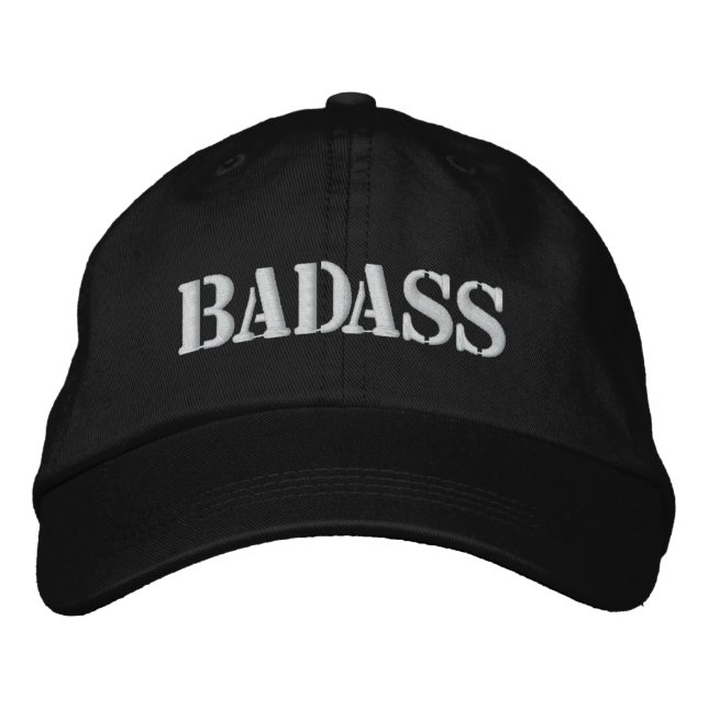 EMBROIDERED BADASS CAP (Front)
