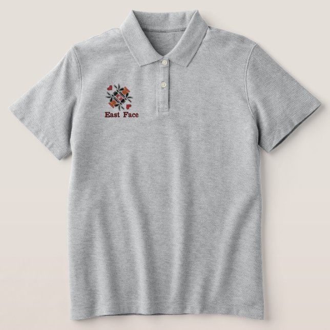Embroidered Basic Polo T-shirt (Design Front)