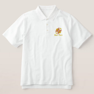 Embroidered Basic Polo T-Shirt