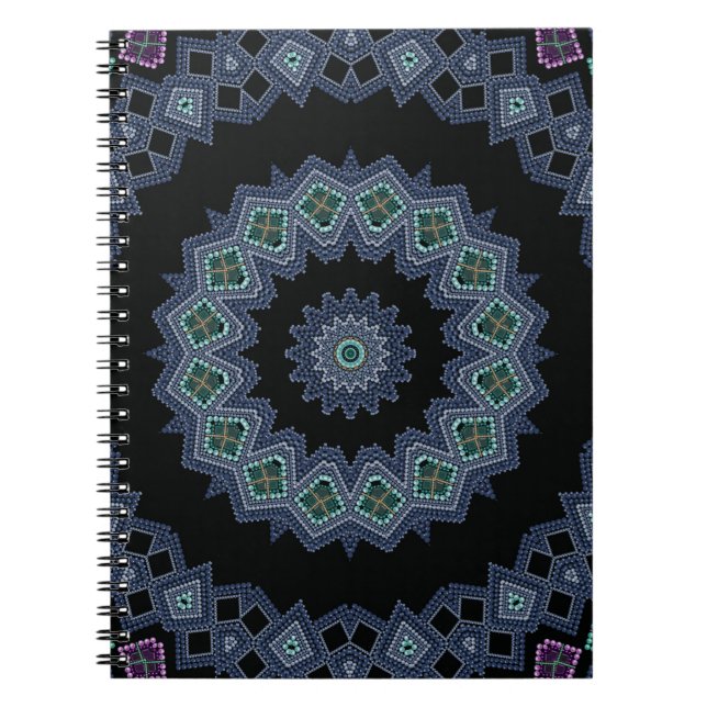 Embroidered beads pattern notebook (Front)