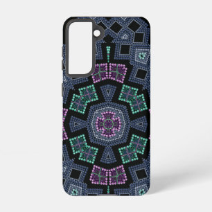 Embroidered beads pattern samsung galaxy s21 case