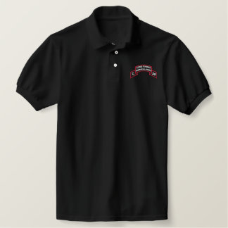 Embroidered C/38 Scroll Embroidered Polo Shirt