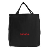 Embroidered CANADA Tote Bag