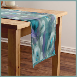 Embroidered Castle Short Table Runner