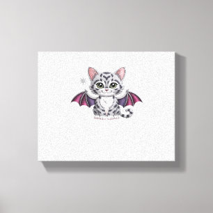 embroidered cat bat Classic T-Shirt Canvas Print