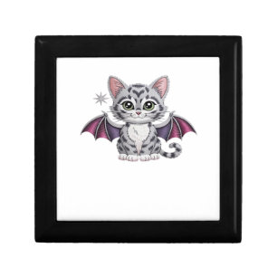embroidered cat bat Classic T-Shirt Gift Box
