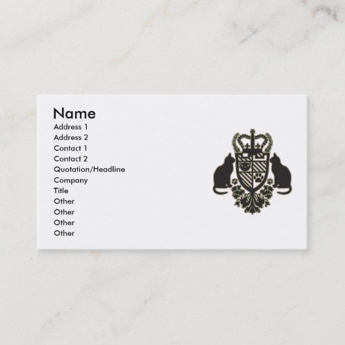 Embroidered_Cat Business Card Templates
