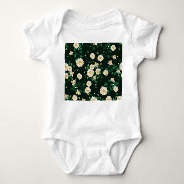 Embroidered children's drawing imitation. baby bodysuit (Front)