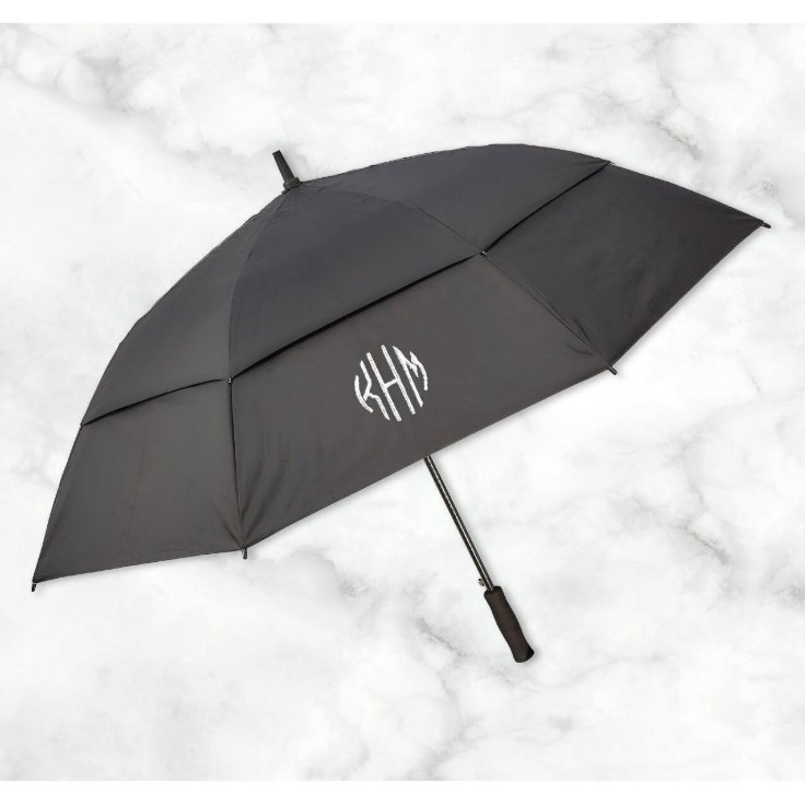 Embroidered Classic Monogram Golf Umbrella Zazzle