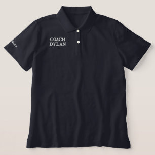 Embroidered Coach Shirt - Custom Sports Polo