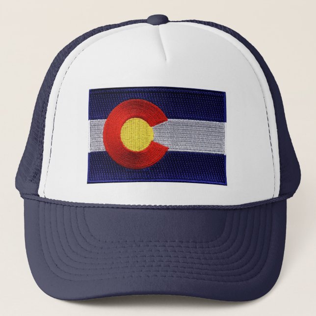 Embroidered Colorado Flag Hat (Front)