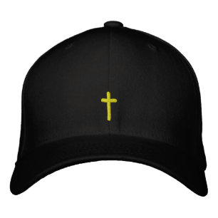 Embroidered Cross Baseball Cap