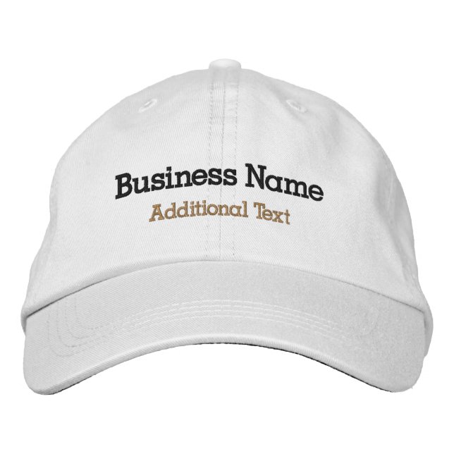 Embroidered Custom Business Hat (Front)