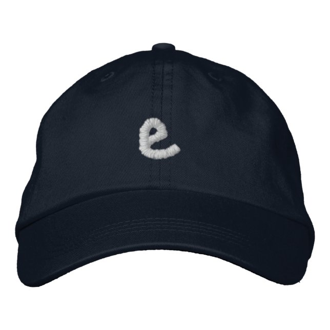 Embroidered Custom Letter Monogram Hat (Front)