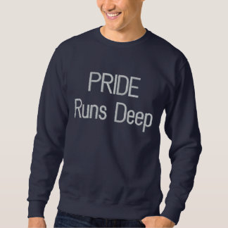 Embroidered Dolphins on Back Sweatshirt